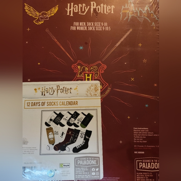 Harry Potter Hogwarts 12 Days of socks calendar, New - Picture 3 of 5